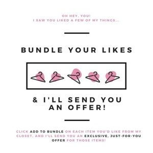 Bundle your likes for a private offer!